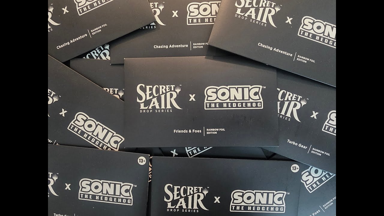 MTG x SONIC THE HEDGEHOG SECRET LAIR OPENING! ***CHAOS EMERALDS
