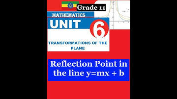 Mathematics Grade 11 Unit 6 Reflection Point in the line y=mx + b@Girma21