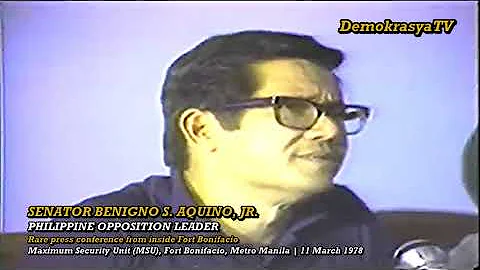 NINOY AQUINO - Rare Interview from Fort Bonifacio ...