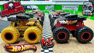 Toy Diecast Monster Truck Racing Tournament | Round #33 | HotWheels Bone Shaker Battle screenshot 5