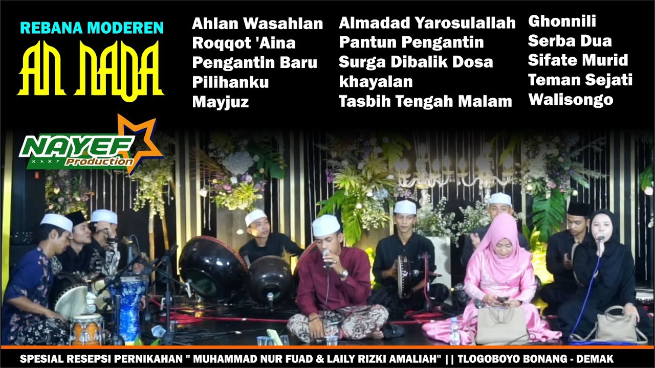 ALBUM REBANA MODERN AN NADA // SPESIAL RESEPSI NUR FUAD & MELLY 