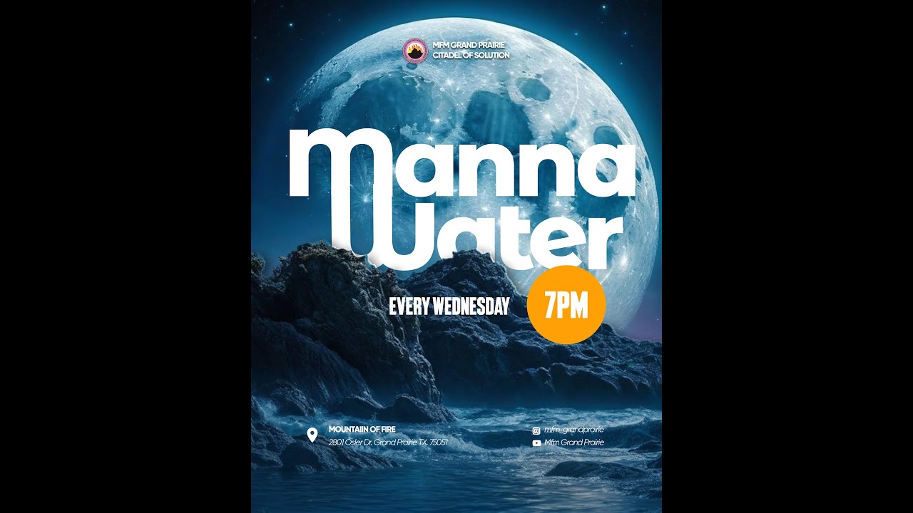 | MFM GRAND PRAIRIE MANNA WATER SERVICE | WED 01/14/26 | PST. D.K. OLUKOYA