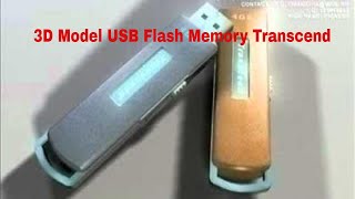 3D Model USB Flash Memory Transcend Review