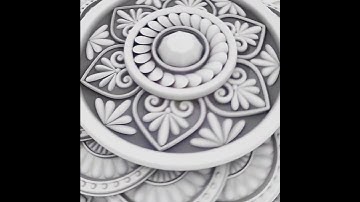 Mandala ART 3D in Blender #3d #blender #mandala #art