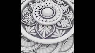 Mandala ART 3D in Blender #3d #blender #mandala #art