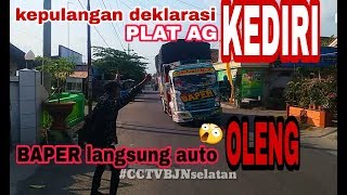 Pulang kopdar!!  truk baper auto oleng.  (CCTV BJN selatan)