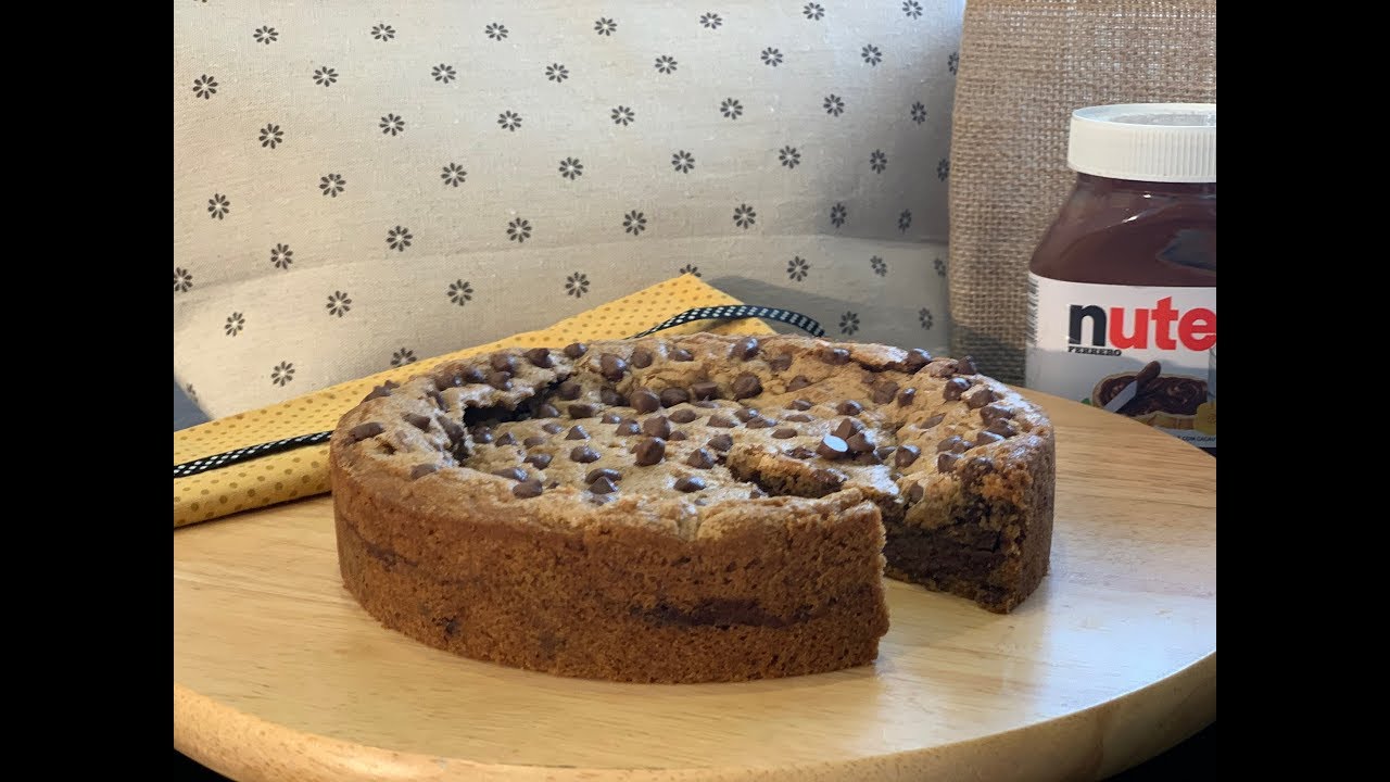 DELICIOSO COOKIE GIGANTE RECHEADO COM  NUTELLA COM THERMOMIX/BIMBY®
