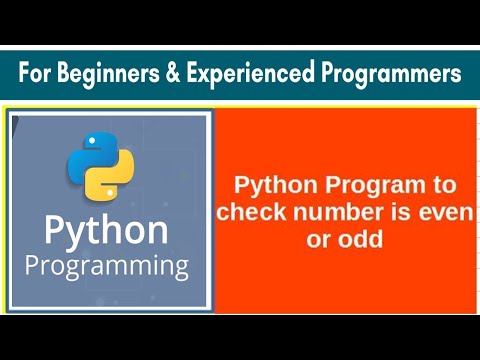 Python program to check if a number is odd or even ! Learn python programming tutorial