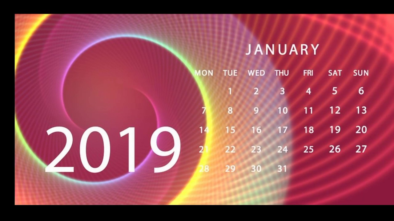 HAPPY NEW YEAR | NEW YEAR CALENDAR 2019 | COMMENT YOUR SPECIAL ONES BIRTHDAY