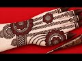mehndi design arabic style ||simple and easymehndi ||design simple and easy||