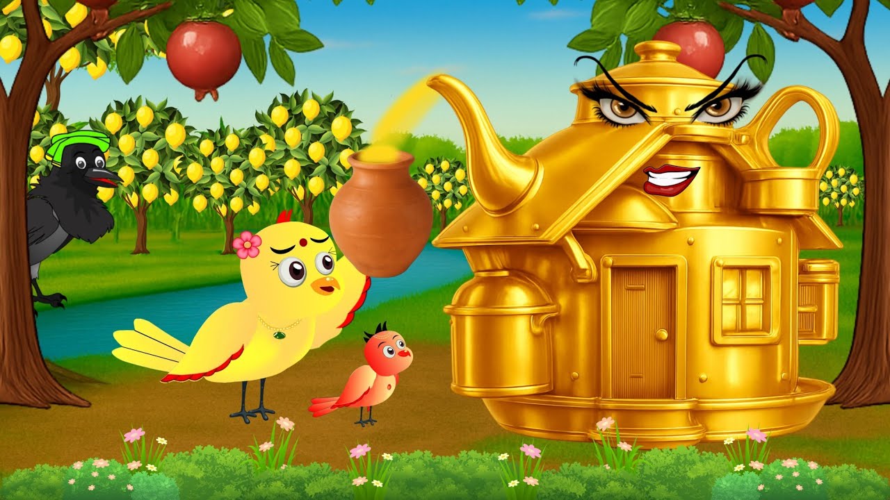 चिड़िया का सोने का घर | ranu chidiya cartoon new episode | ranu chidiya ki kahani | Maha episode