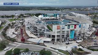 Jaguars release new drone video of stadium construction