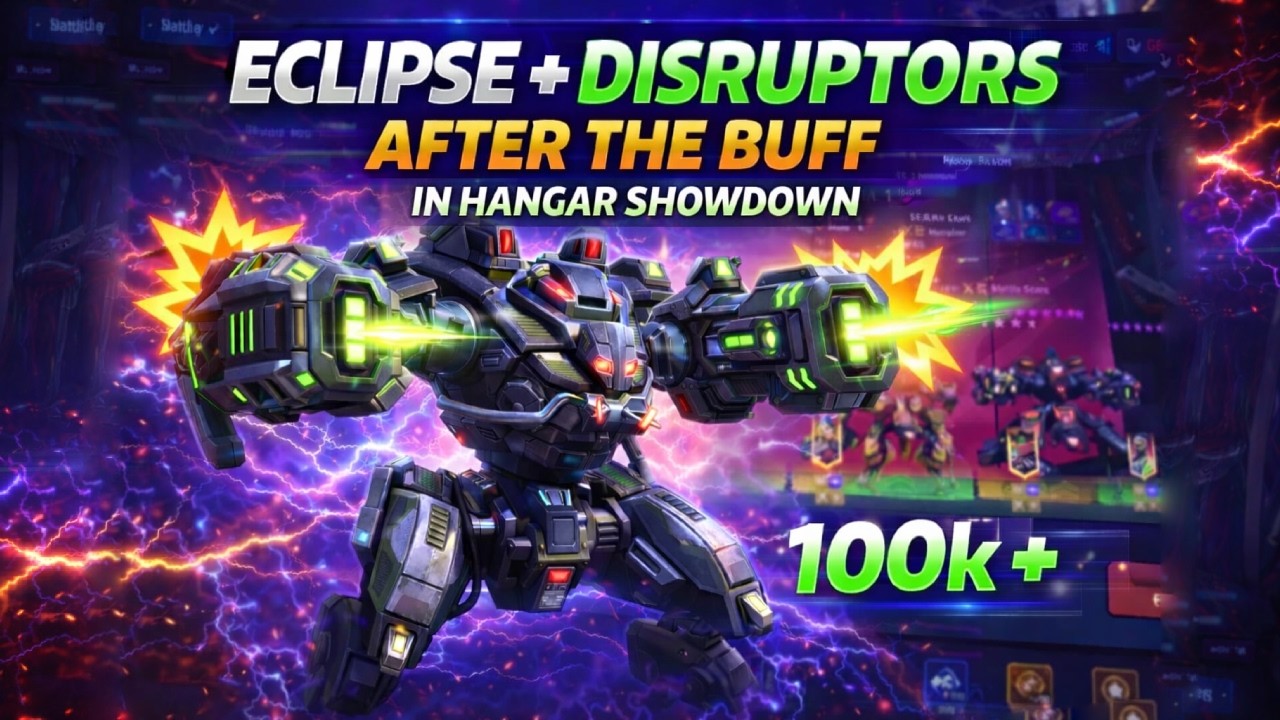 Disruptor 16 & 8 After BUFF 😱 Eclipse After Nerf… Still OP? | Mech Arena