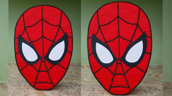 DIY piñata SPIDERMAN hombre araña🔴🕷️🔵 [cómo hacer una piñata