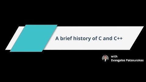C/C++ Series: A brief history of C and C++