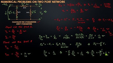 NAS - Calculation of Y parameters of two port network