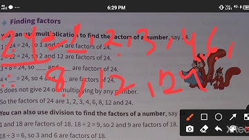 Class-4th Chapter-5 Multiple & Factors exercise-5.2