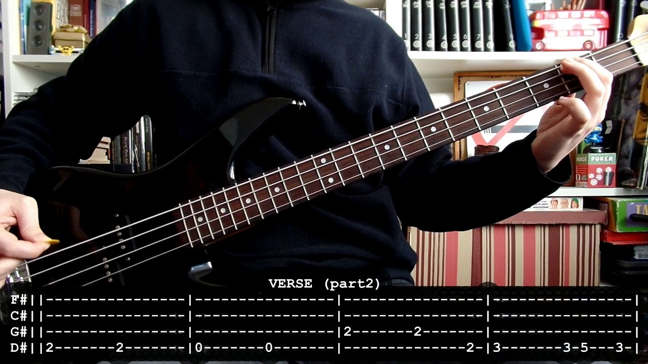 MEGADETH - A tout le monde (bass cover w/ Tabs) (with MISTAKES) - YouTube