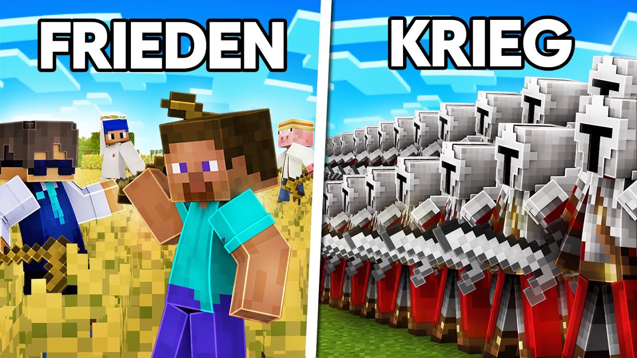 ICH HABE 100 SPIELER KRIEG FÜHREN LASSEN IN MINECRAFT 😏