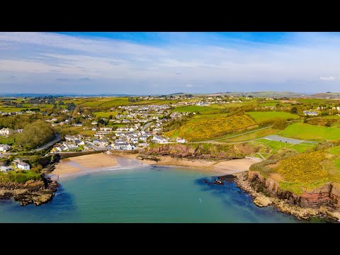 Dunmore East - Scenic Aerial Footage of Dunmore East in County Waterford