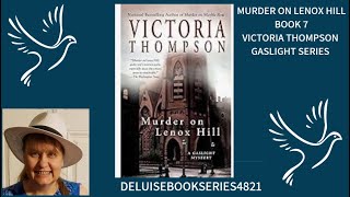 MURDER ON LENOX HILL 7 VICTORIA THOMPSON GASLIGHT SERIES #bookreview #booktok