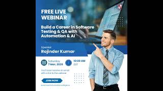 FREE Live Webinar | Software Testing & QA with Automation, API, CI/CD & AI | March 7