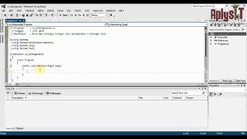 Tutorial Console C# Bilangan Asli