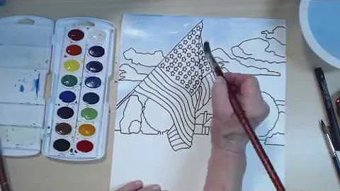 America the Beautiful Speed Painting by Cynthia Pa...