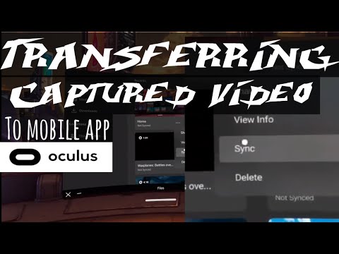 How to sync captured media from the Oculus Quest 2 to the Oculus mobile