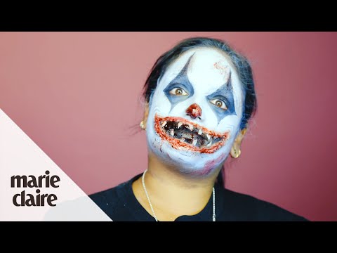 Marie Claire Basic Training Halloween Special Killer Clown