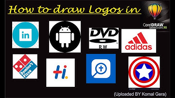 Corel draw tutorial  part 12  how to draw logos for beginners