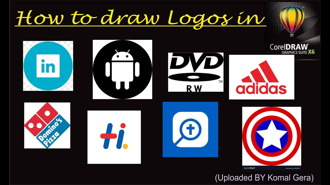 Corel draw tutorial part 12 how to draw logos for beginners - YouTube