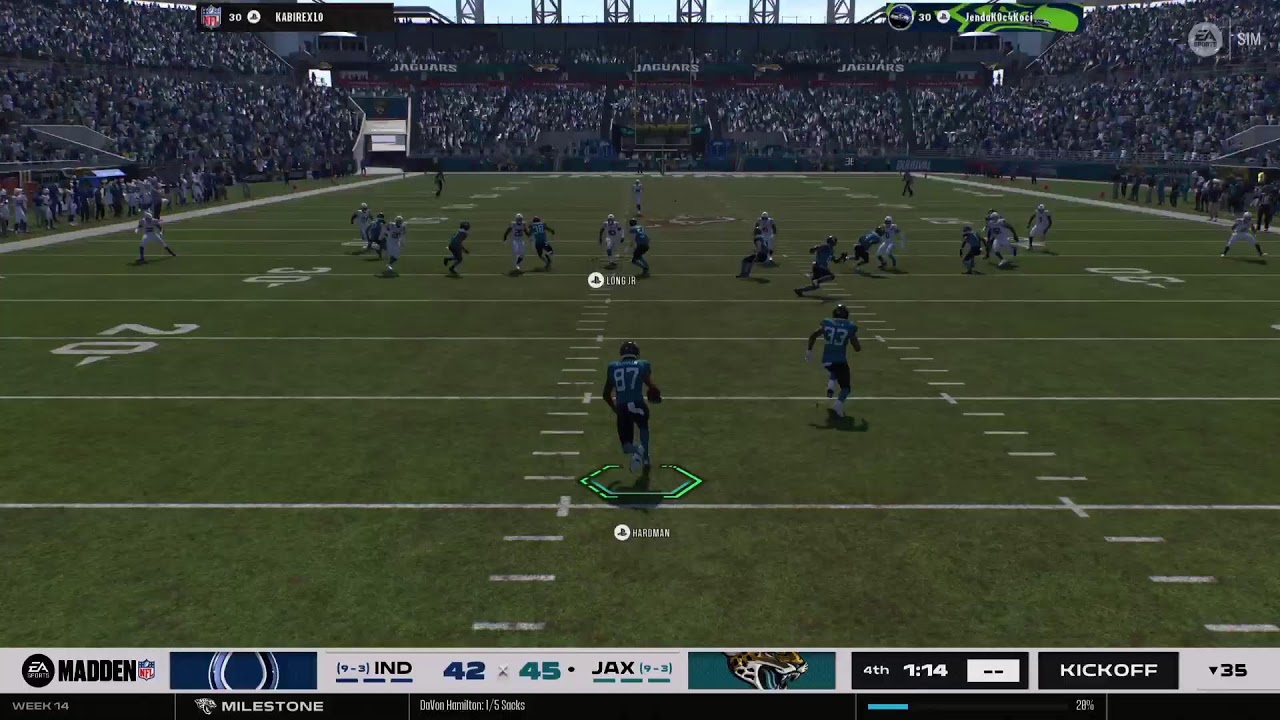 EAFL- wk14 vs Colts - Year1