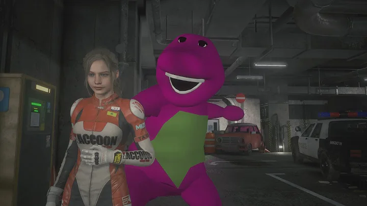 Barney the Dinosaur as Mr  X Resident Evil 2  PC m...