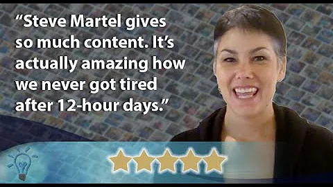 Steve Martel gives so much content. It's actually ...