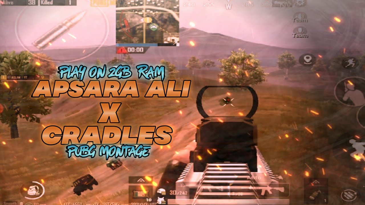 APSARA ALI × CRADLES丨FT SAMSUNG TAB A丨 PUBG MONTAGE 丨2GB RAM 丨20 FPS丨LETS GO TO 400 SUBS