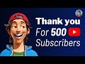 Thank you for 500 subscribers  code with palash