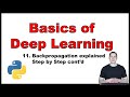 Basics of Deep Learning Part 11: Backpropagation explained Step by Step cont'd