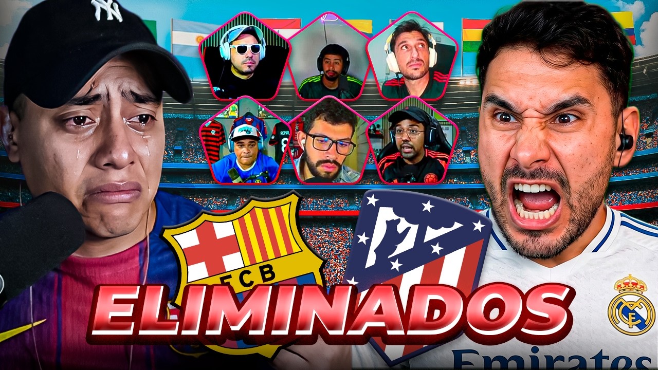 FABRI Y GARY PELEAN EN MOSQUETERMOS POR BARCELONA ELIMINADO POR ATLETICO DE MADRID