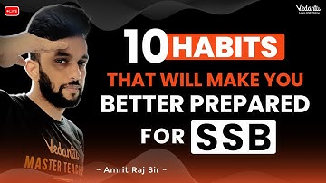 10 Habits that will make you better prepared for SSB | Amrit Sir | Vedantu Math