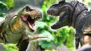 T-Rex Vs V Rex Stop Motion Nanmu Epic Battle