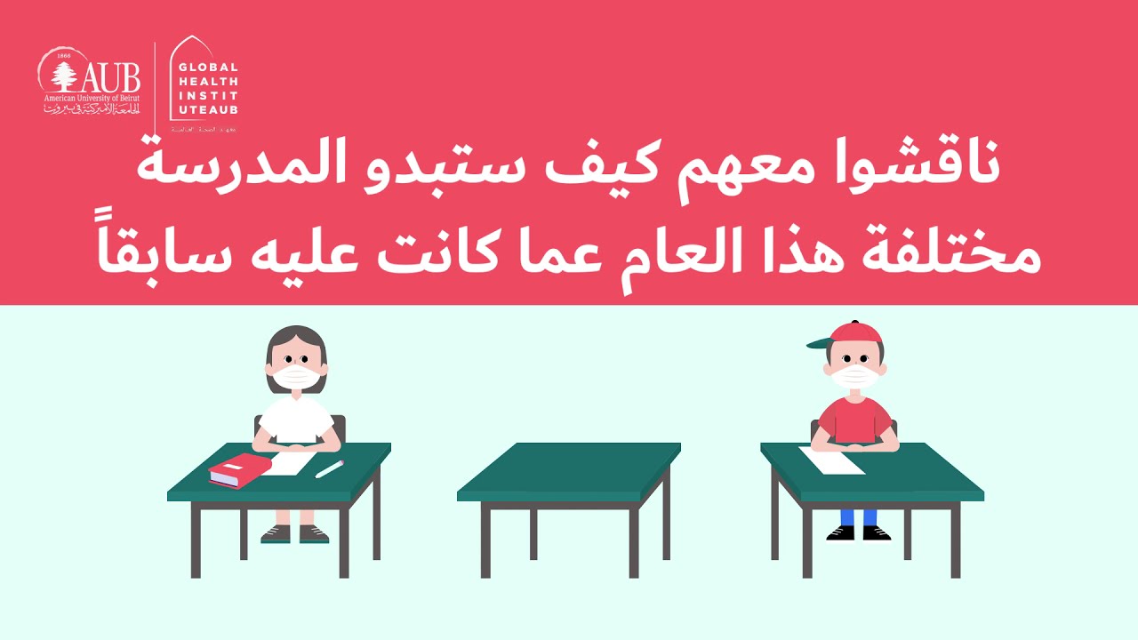 مع بداية العام الدراسي ما هي أهمّ النصائح لحماية أطفالكم و زملائهم من فيروس الكورونا المستجدّ