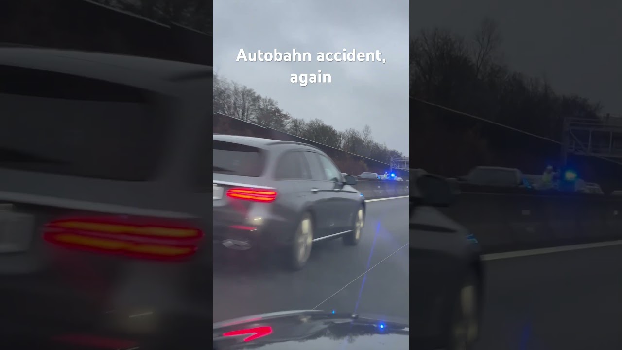 Another accident on the German autobahn 