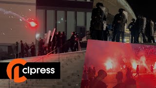 Incidents et tensions après Marseille-Francfort (13/14 septembre 2022, Vélodrome, Marseille) [4K]