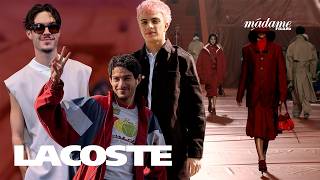 Au Défilé Lacoste Avec Sayyid El Alami, Seb La Frite Et Anyme