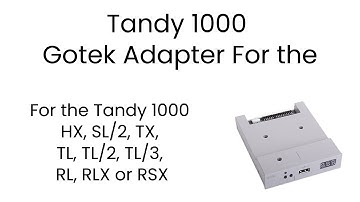 Add a Gotek Floppy Emulator to a Tandy (and solve that Tandy Floppy Cable problem) #septandy
