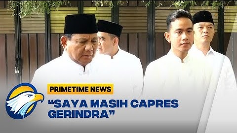 DItanya Soal Cawapres Ganjar, Prabowo: Saya Capres Partai Gerindra