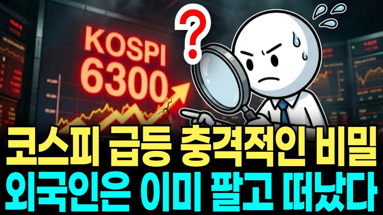코스피 급등의 소름 돋는 진실, 외국인이 조용히 짐 싼 진짜 이유는?