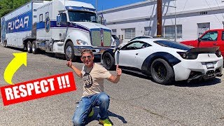 Ferrari Owner to Big Truck - Thumbs Up ! 18 Wheelers are Awesome and Love for Trucks Universal !
