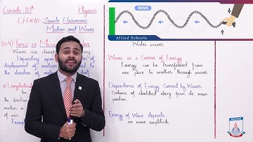 Class 10 - Physics - Chapter 10 - Lecture 3 - 10.4 Types of Mechanical Waves - Allied Schools